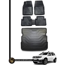 Black Gold Dacia Duster 4x4 3D Anka Oto Paspas ve Araca Özel Kauçuk Bagaj Havuzu Set