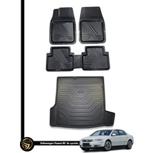 Black Gold Volkswagen Passat B5 3D Anka Oto Paspas ve Araca Özel Kauçuk Bagaj Havuzu Set