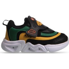 M.P One Glowstep Bebek Velcro Siyah-Yeşil Sneaker