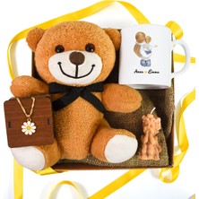 Pababo Çiçek Ayı & Figürlü Kupa & Papatya Kolye