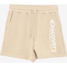 Discovery Expedition Standart Bej Kadın Sweat Şort D4SL-SHT3023