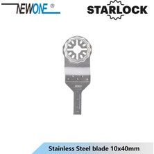 Mingjin Shop 1 Ss 10X40MM Tarzı Newone Starlock Paslanmaz Steeldiamond Testere Bıçakları Elektrikli Güç Salınımlı Aletler Çok Amaçlı Renovator Giyotin Bıçaklarına Uygundur (Yurt Dışından)