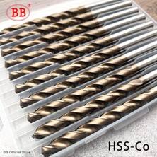 Mingjin Shop 1 Hss-Co Stili 7,5 mm Bb Kobalt Büküm Matkap Ucu M35 Ex Hssco Hsse Metal Alüminyum Bakır Paslanmaz Çelik Ahşap Delik Aracı Titaniu Seti (Yurt Dışından)