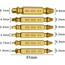 Mingjin Shop 1 6 Pcs Altın Tarzı Hasarlı Vida Çıkarıcı Matkap Ucu Seti Tetiklendi Kırık Vida Cıvata Çıkarıcı Sökücü Yıkım Aletlerini Kolayca Çıkarın (Yurt Dışından)