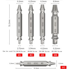 Mingjin Shop 1 4341GÜMÜŞ Kutulu 5'li Stil Yüksek Li Hasarlı Vida Çıkarıcı Hız Çıkışı Matkap Uçları Kırık Hız Çıkışı Cıvata Çıkarıcı Cıvata Saplama Sökücü Aracı (Yurt Dışından)