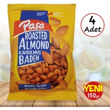 Paşa Kuruyemiş Kavrulmuş Badem 150 gr x 4 Adet (TOPLAM 600 gr)