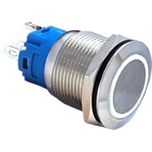 Momentum D19 Metal Buton LED 24V Yaylı Yeşil MBJ-19573