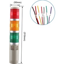 Momentum D50 Işıklı Kolon 230VAC Flaşör Buzzer Kırmızı Yeşil Sarı MST-52153