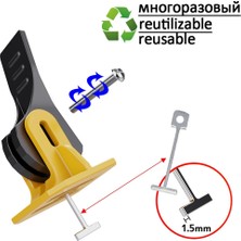 Mingjin Shop 1 10 Adet Tarzı Yer Karosu Tesviye Sistemi Kiremit Tesviye Seramik Ayarlayıcı Eserler Paspayı Kiti Döşeme Için Duvar Karosu Inşaat Araçları (Yurt Dışından)