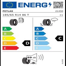 Petlas 185/65 R14 86T Elegant Pt311 Oto Yaz Lastiği ( Üretim Yılı: 2024 )