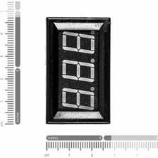 TLS Robotik 0.56 inch 3.5-30V İki Kablolu DC Mavi Voltmetre