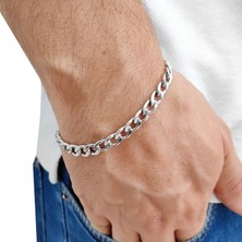 Chavin Gri 7 Mm. Çelik Erkek Bileklik EU94BY-7