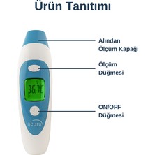 AC-9280 Kulaktan & Alından Ateş Ölçer Çanta Hediyeli