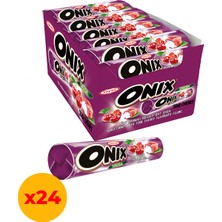 Tayaş Onix Salsa Vişneli Sert Şeker 22,4 gr x 24 Adet Kutulu