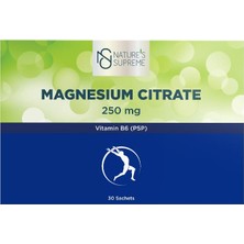 Nature's Supreme Magnesium Citrate + Vitamin B6 (P5P) 30 Saşe