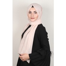 Eşarppark Piramit Keten Şal 1782-8 Pudra