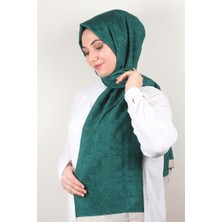 Piramit Ipeksi Monogram Şal 2753-22 Zümrüt