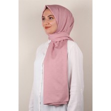 Eşarppark Jakarlı Ipeksi Şal 8084-11 Koyu Pudra