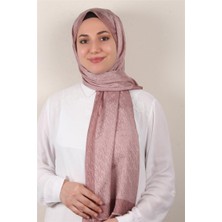 Eşarppark Monogram Şal 145-48 Koyu Pudra