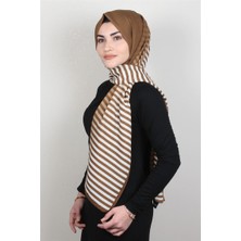 Cardion Medine Desenli Şal 1807-6 Mocha