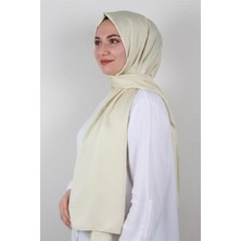 Eşarppark Jakarlı Ipeksi Şal 8084-26 Vanilya