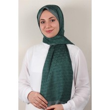 Eşarppark Monogram Şal 145-37 Zümrüt