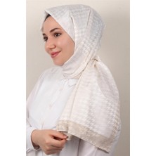 Eşarppark Monogram Şal 149-27 Kemik