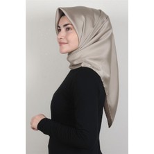 Piramit Düz Renk Eşarp 1340-1 Sütlü Kahve