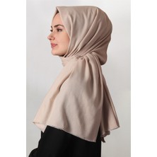 Eşarppark Pamuklu Zikzak Şal 1652-14 Krem