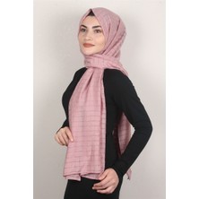 Eşarppark Ince Kareli Şal 2580-16 Pudra
