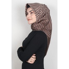 Piramit Dijital Eşarp 1357-13 Taba