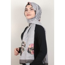 Eşarppark Gloria Soft Şal 2736-2 Kaz Ayağı Miskli Kahve