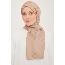Eşarppark Armine Diamond Şal Dama 3096-6 Sütlü Kahve
