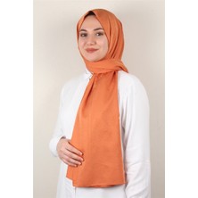 Eşarppark Jakarlı Ipeksi Şal 8085-8 Orange