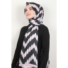 Eşarppark Violet Şal 2739-8 Siyah-Pembe