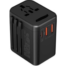 ÇELİKWORK Premıum 20W Pd Type-C 1xpd, 2xusb Hızlı Şarj Seyahat Şarj Adaptörü Aleti Çoklayıcı