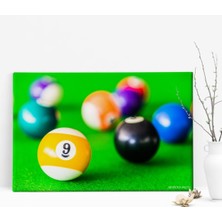 BK Kişiye Özel Bilardo Temalı Kanvas Tablo (50 x 70 Cm.) 1