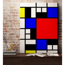 BK Kişiye Özel Mondrian Kanvas Tablo (50 x 70 Cm.) 4