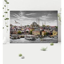 BK Kişiye Özel Istanbul Manzara Kanvas Tablo (50 x 70 Cm.) 1