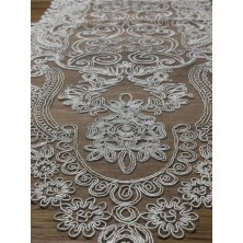 Sosyete Dükkanı Kuru Runner Krem (110X35CM)