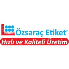 Özsaraç Etiket Eko Termal Barkod Etiketı 60X100 10RULO  5000 ADETTIR  (1 Rulo 500 Sarım)(Termaldir)