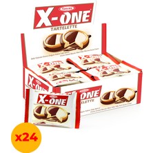 Tayaş X-One Tartelette Sütlü Kakaolu Krema Dolgulu Kakao Kaplı Bisküvi 20 gr x 24 Adet Kutulu