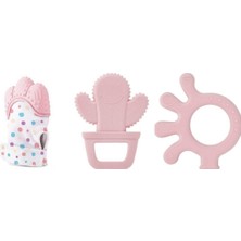 Babyjem Diş Kşaıyıcı Ultra Set Kız Pembe Diş Kaşıyıcı