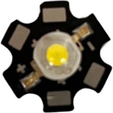 Dora Led 1W Beyaz 3000K Pcb Li Power LED 20MM  350MA 3,2 Volt(3 Adet)