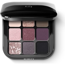 KikoMilano Göz Farı Paleti - New Glamour Multi Finish Eyeshadow Palette 04 Mauve Selection