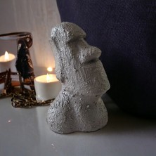 Mes Reves Design El Yapımı Beton Moai Paskalya Adası Dekoratif Heykel Hediyelik Biblo Ev Tasarım Dekoru