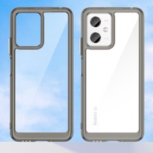 Laimtop Xiaomi Poco X5/redmi Note 12 5g Için Şeffaf Pc Arka Tpu Tampon Telefon Kılıfı - Gri (Yurt Dışından)