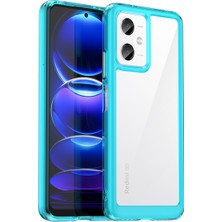 Laimtop Xiaomi Poco X5/redmi Note 12 5g Için Şeffaf Pc Arka Tpu Tampon Telefon Kılıfı - Turkuvaz (Yurt Dışından)