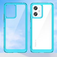 Laimtop Xiaomi Poco X5/redmi Note 12 5g Için Şeffaf Pc Arka Tpu Tampon Telefon Kılıfı - Turkuvaz (Yurt Dışından)