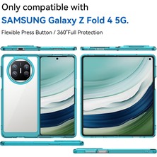 Laimtop Huawei Mate X3 Için Şeffaf Pc Arka Tpu Tampon Telefon Kılıfı - Turkuvaz (Yurt Dışından)